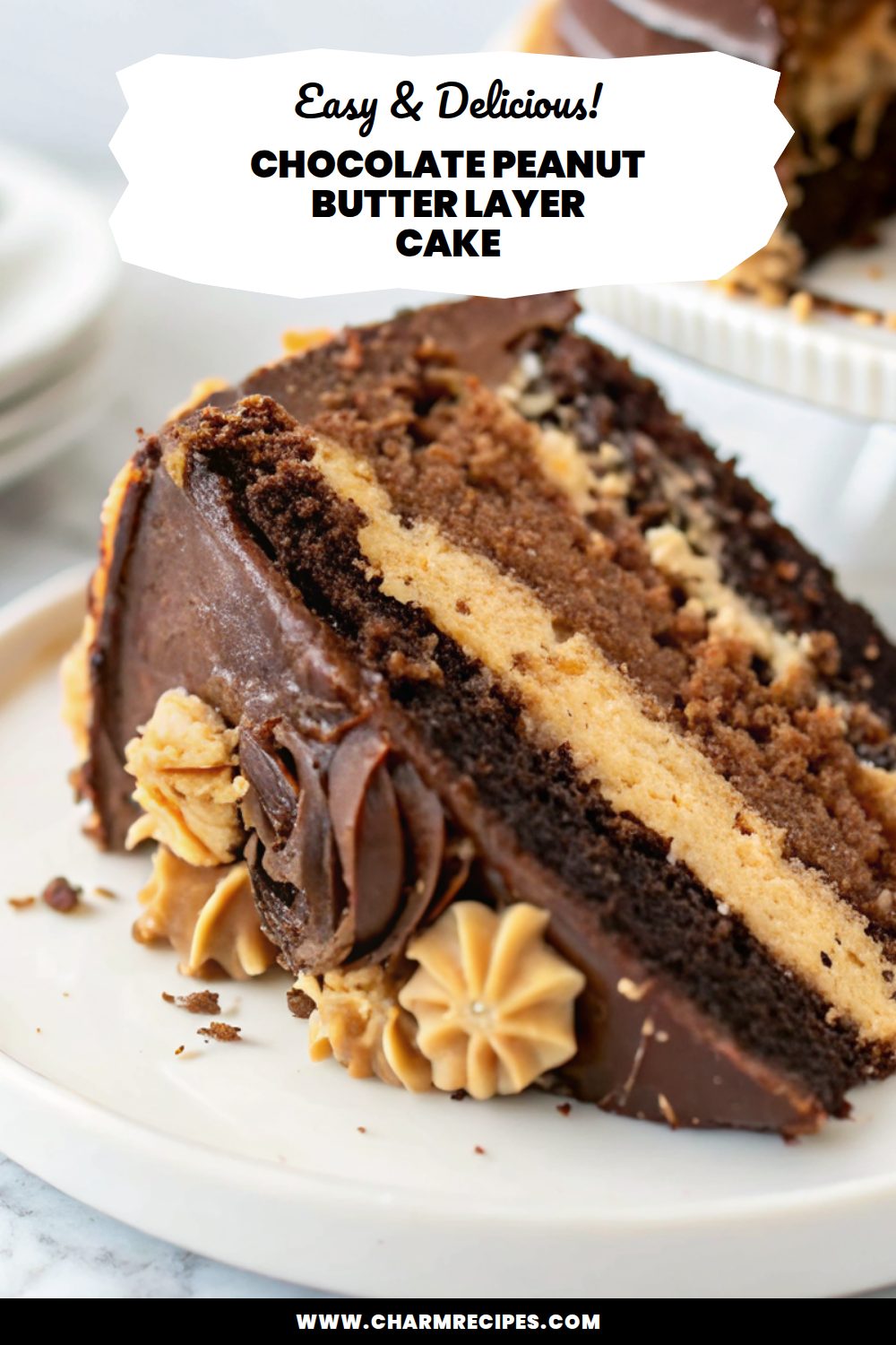 Chocolate Peanut Butter Layer Cake