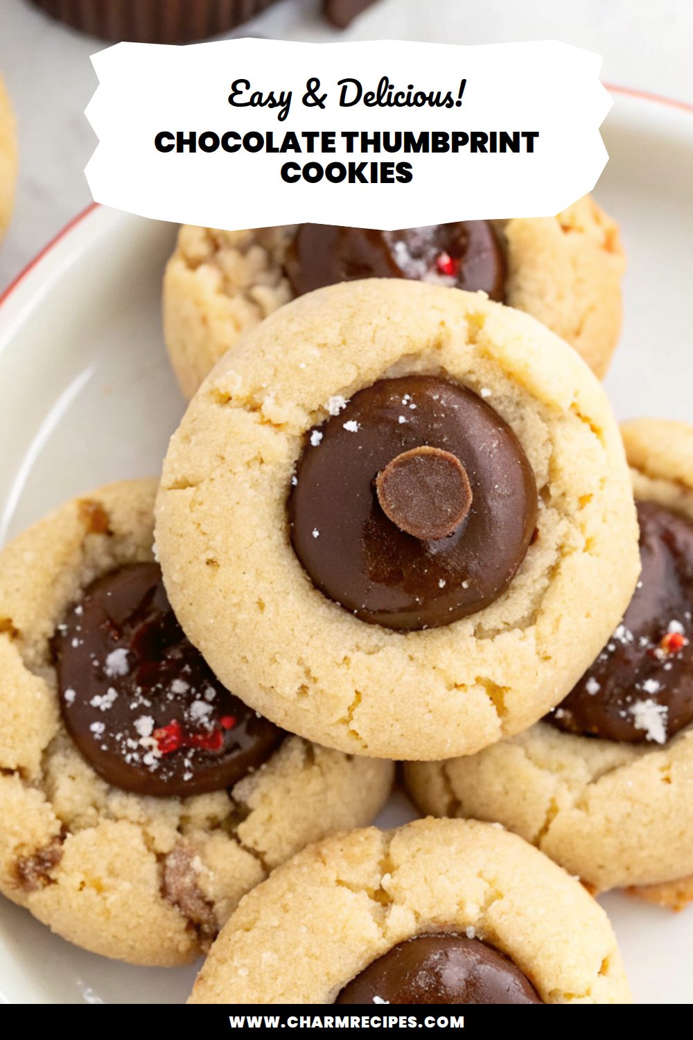 Chocolate Thumbprint Cookies