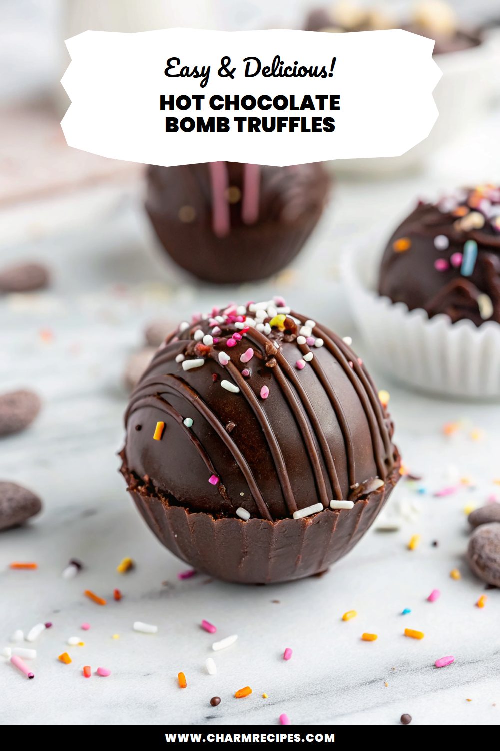 Hot Chocolate Bomb Truffles Recipe