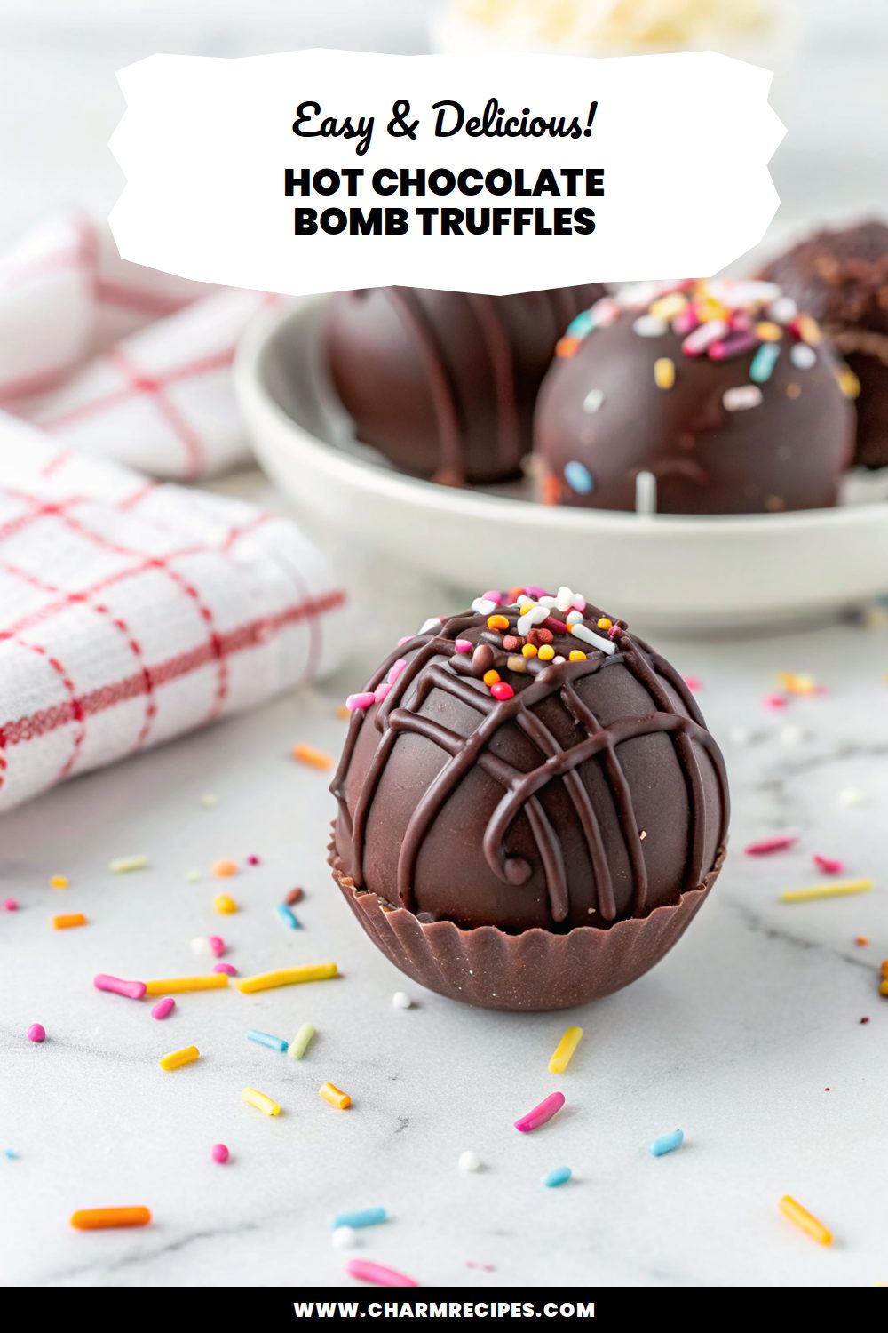Hot Chocolate Bomb Truffles Recipe