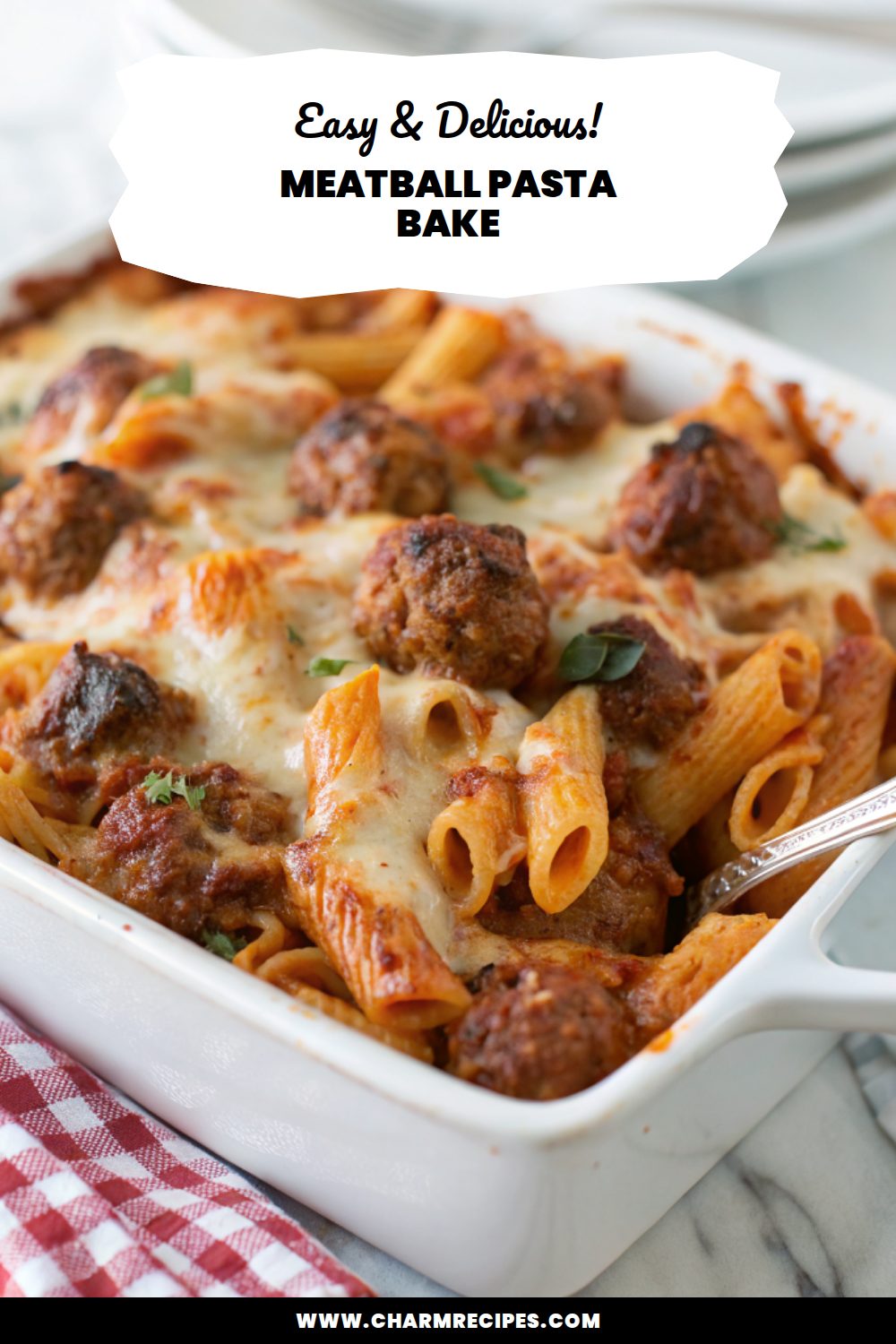 Meatball Pasta Bake Recipe