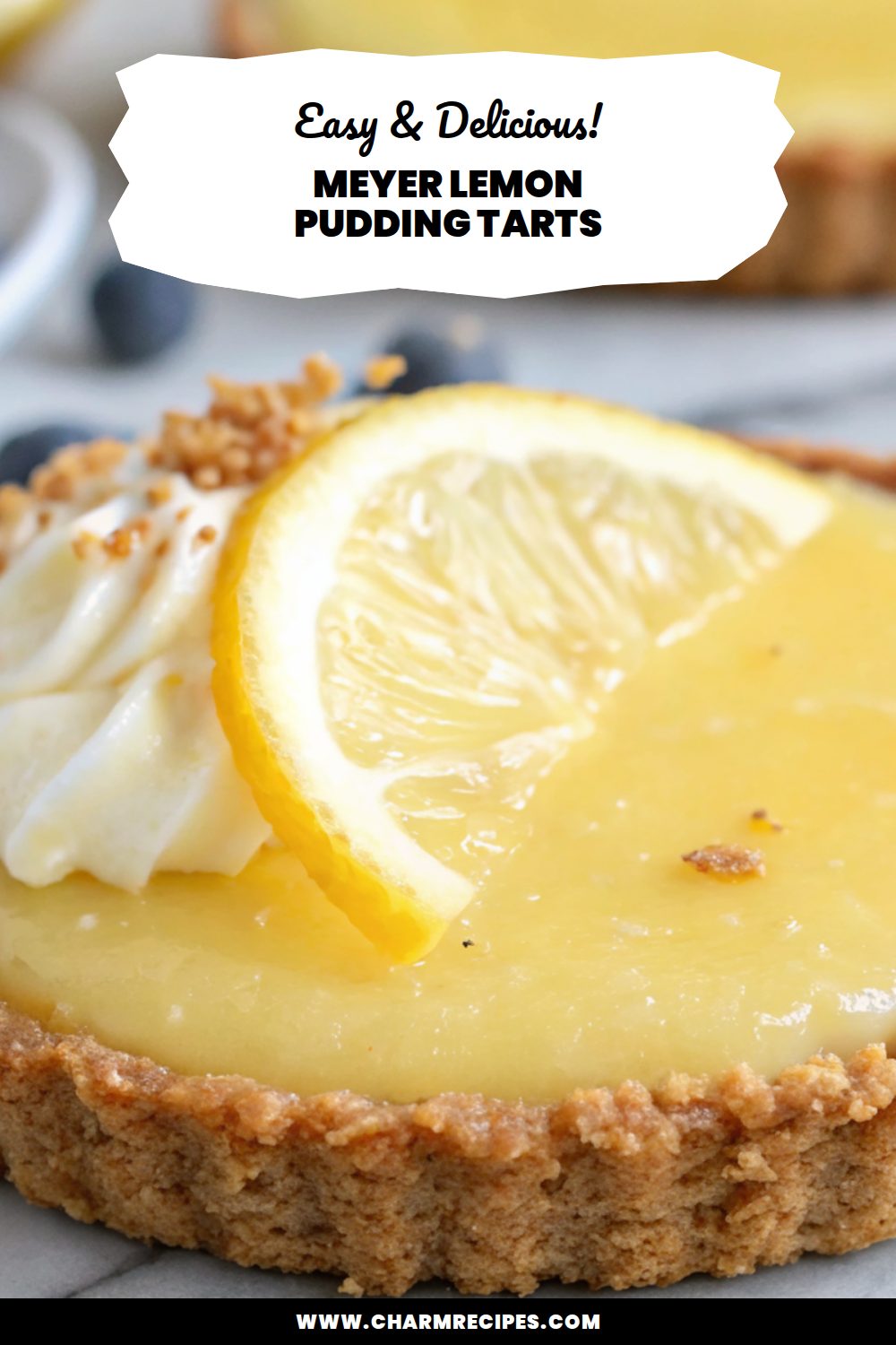 Meyer Lemon Pudding Tarts