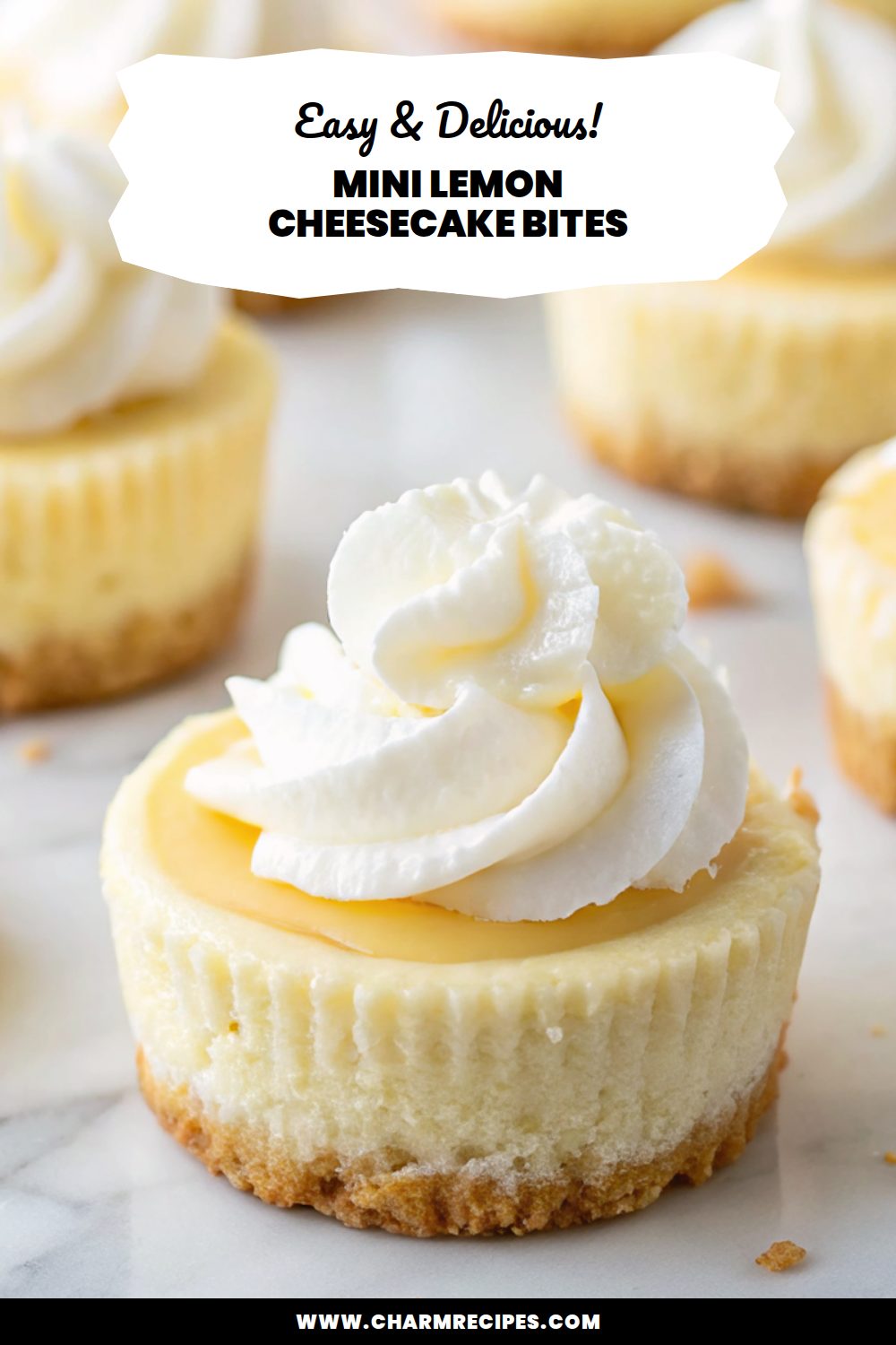 Mini Lemon Cheesecake Bites