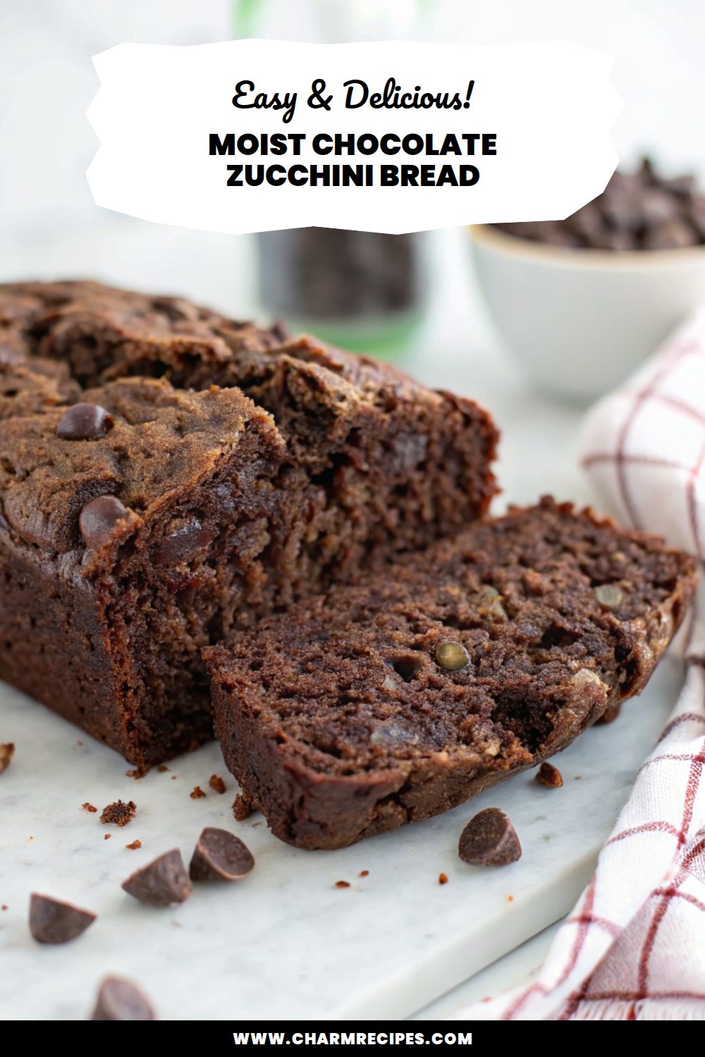 Moist Chocolate Zucchini Bread Recipe