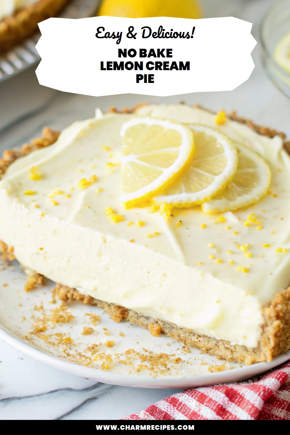No Bake Lemon Cream Pie