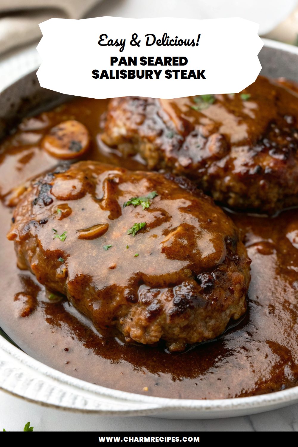 Pan Seared Salisbury Steak Recipe