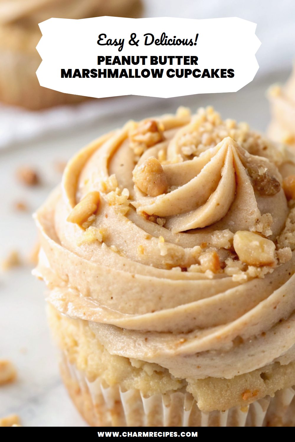 Peanut Butter Marshmallow Cupcakes