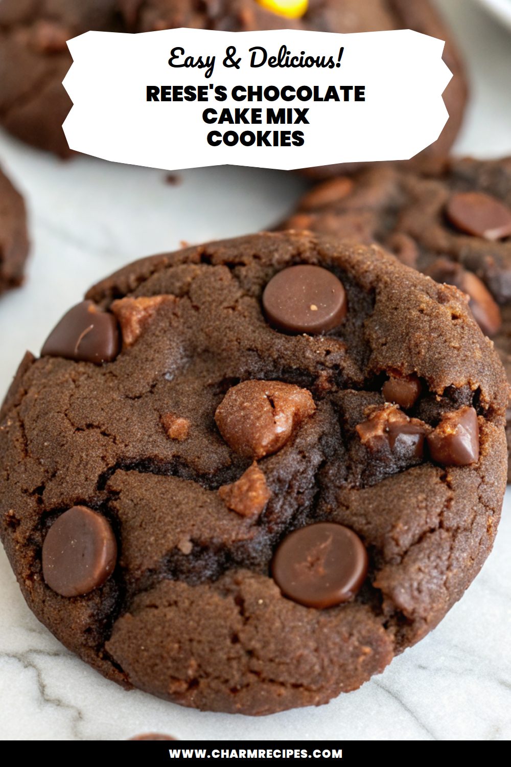 Reese's Chocolate Cake Mix Cookies