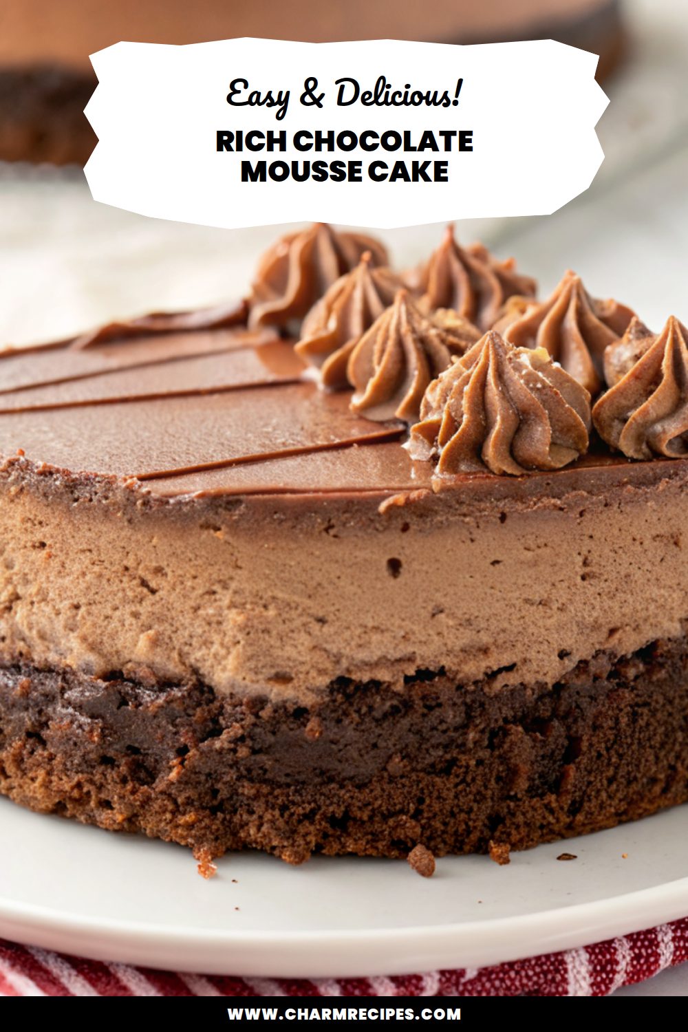 Rich Chocolate Mousse Cake Recipe