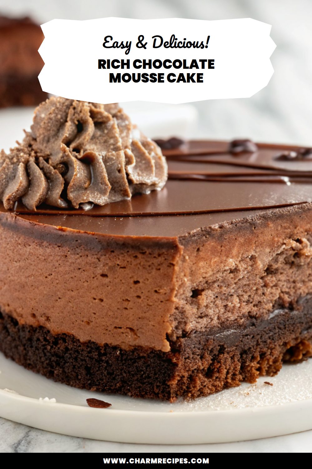 Rich Chocolate Mousse Cake Recipe