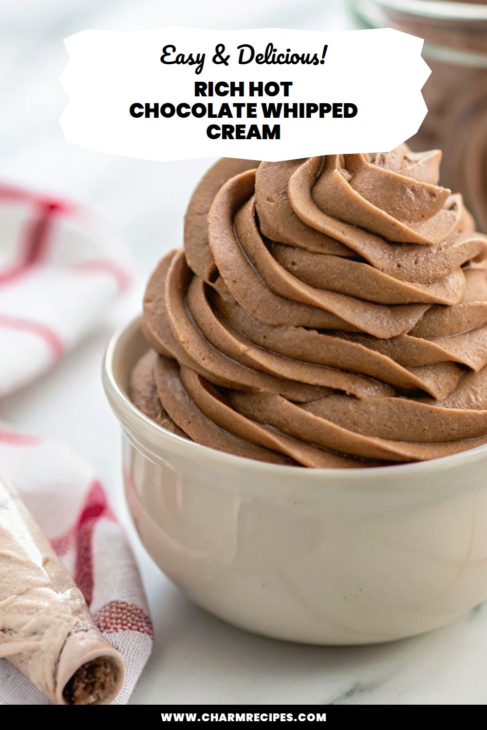 Rich Hot Chocolate Whipped Cream