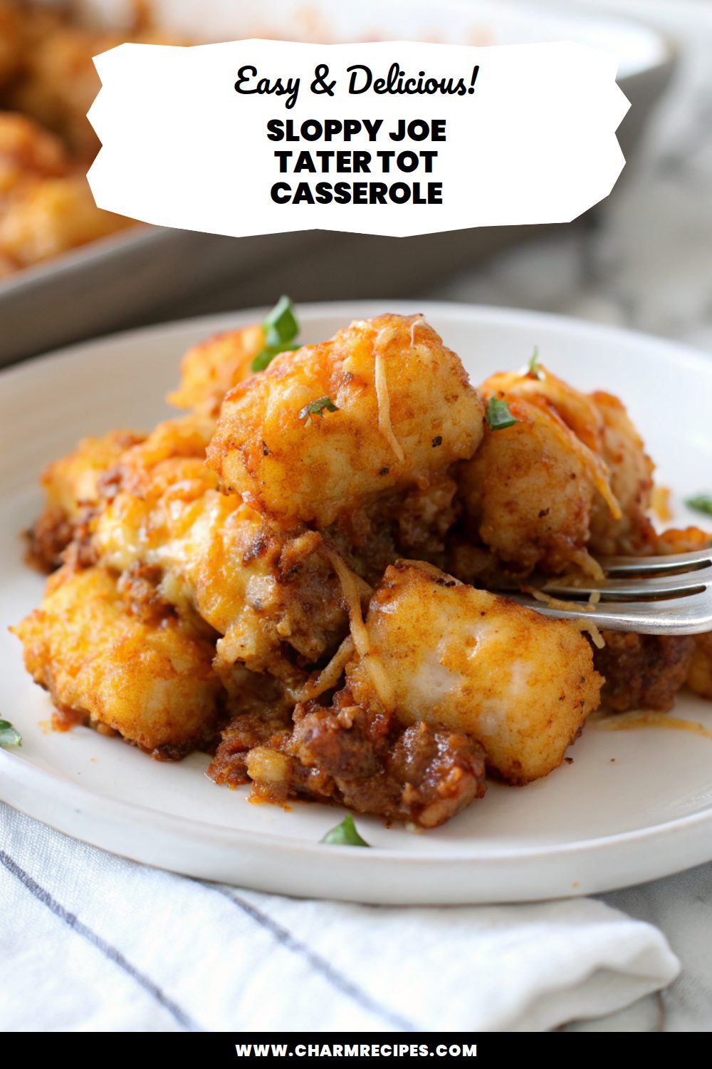 Sloppy Joe Tater Tot Casserole