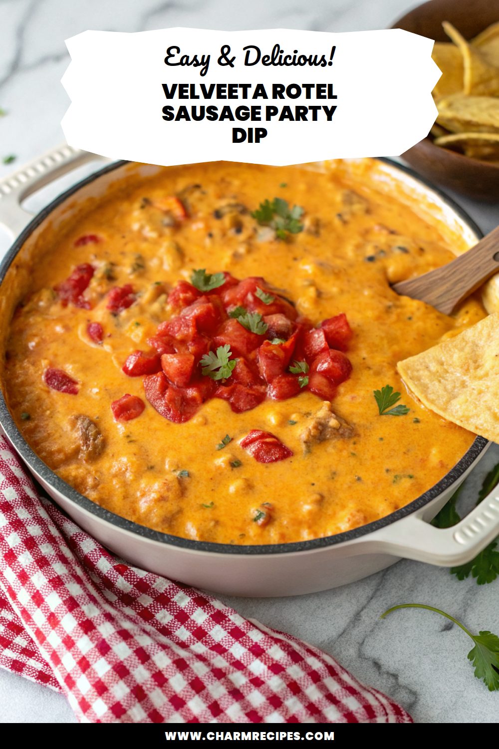 Velveeta Rotel Sausage Party Dip