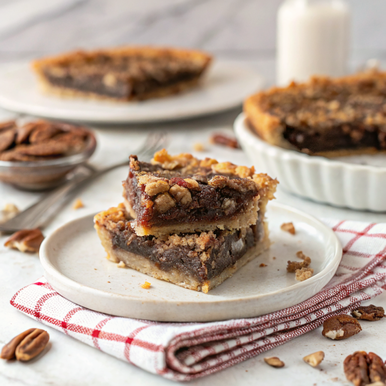 Bourbon Chocolate Pecan Pie Bars