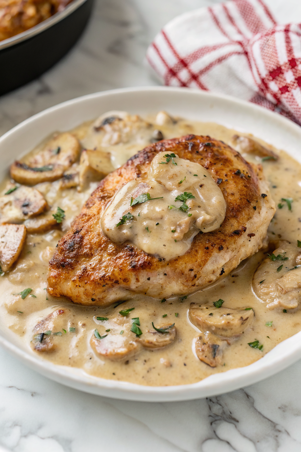 Chicken with Creamy Mushroom Sauce