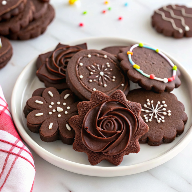 Chocolate Cutout Sugar Cookies Recipe