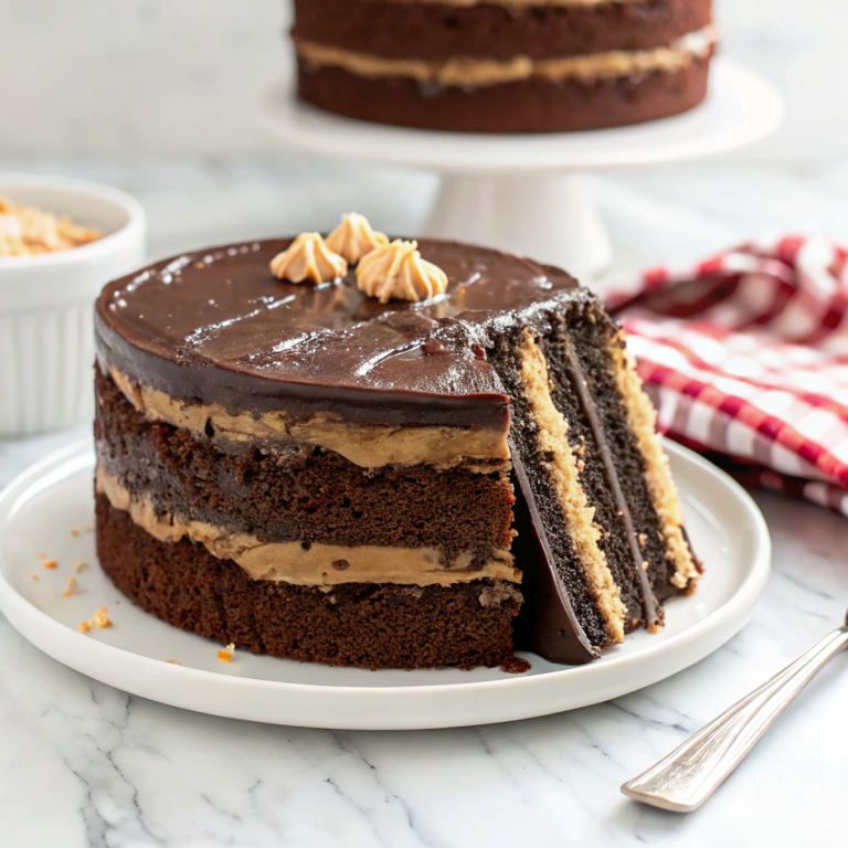 Chocolate Peanut Butter Layer Cake
