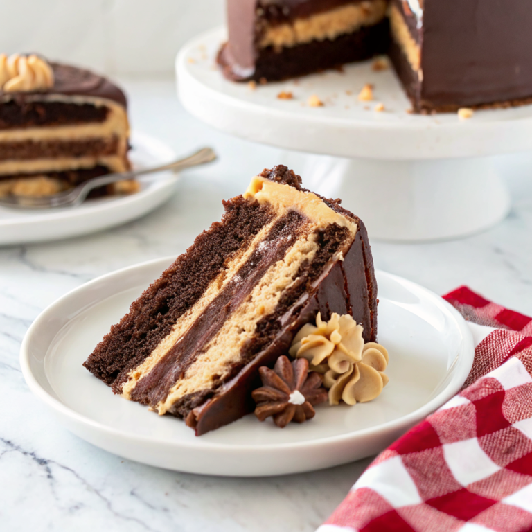 Chocolate Peanut Butter Layer Cake