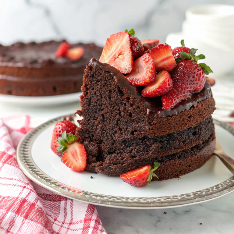 Chocolate Rum Layer Cake