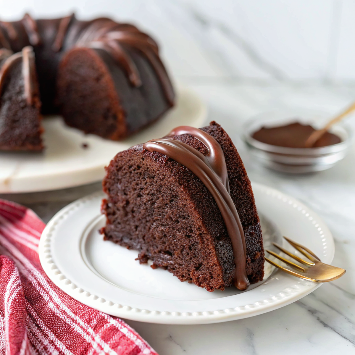 Chocolate Sour Cream Bundt Cake