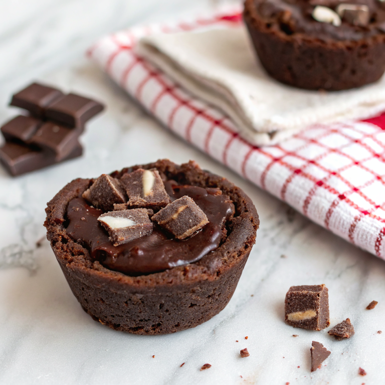 Dark Chocolate Andes Cookie Cups