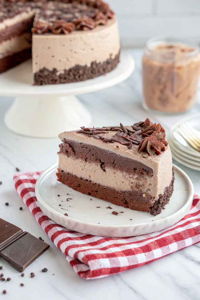 Double Layer Chocolate Ice Cream Cake