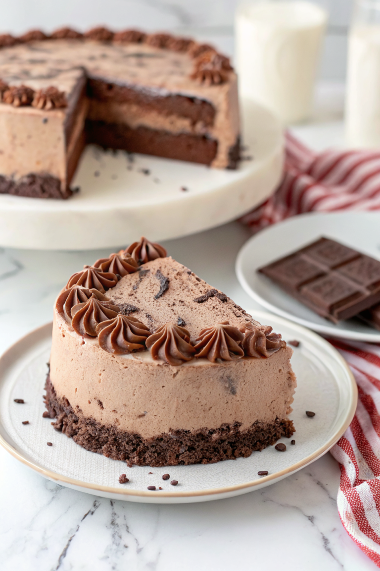 Double Layer Chocolate Ice Cream Cake
