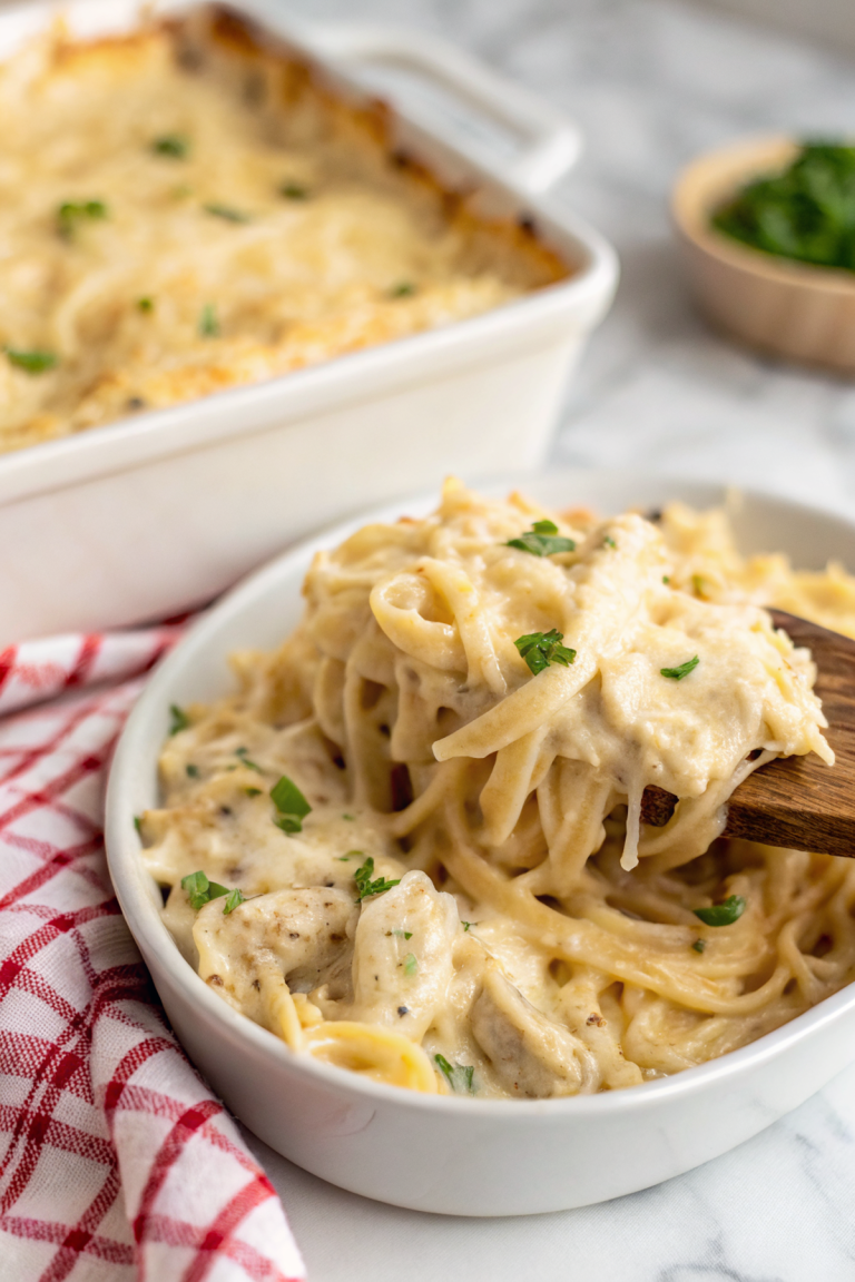 Easy Chicken Tetrazzini Casserole