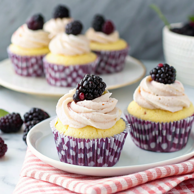 Lemon Blackberry Cupcakes Recipe