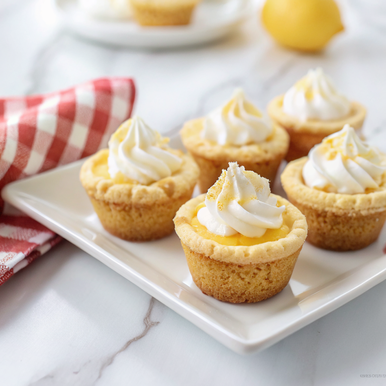 Lemon Cream Pie Cookie Cups