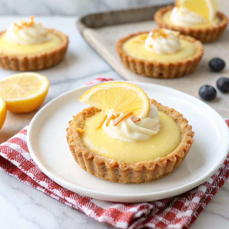Meyer Lemon Pudding Tarts