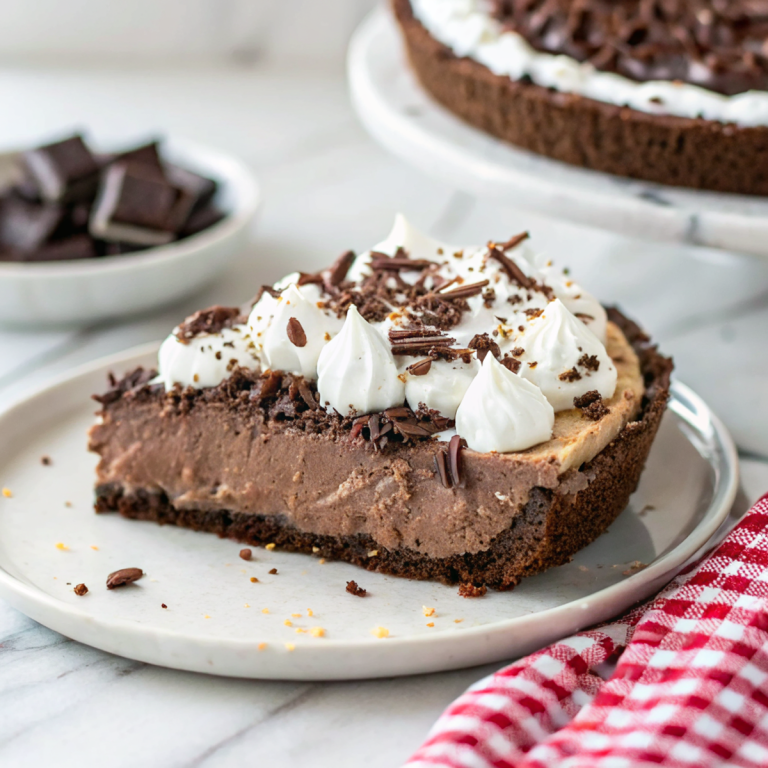 No Bake Chocolate Marshmallow Pie