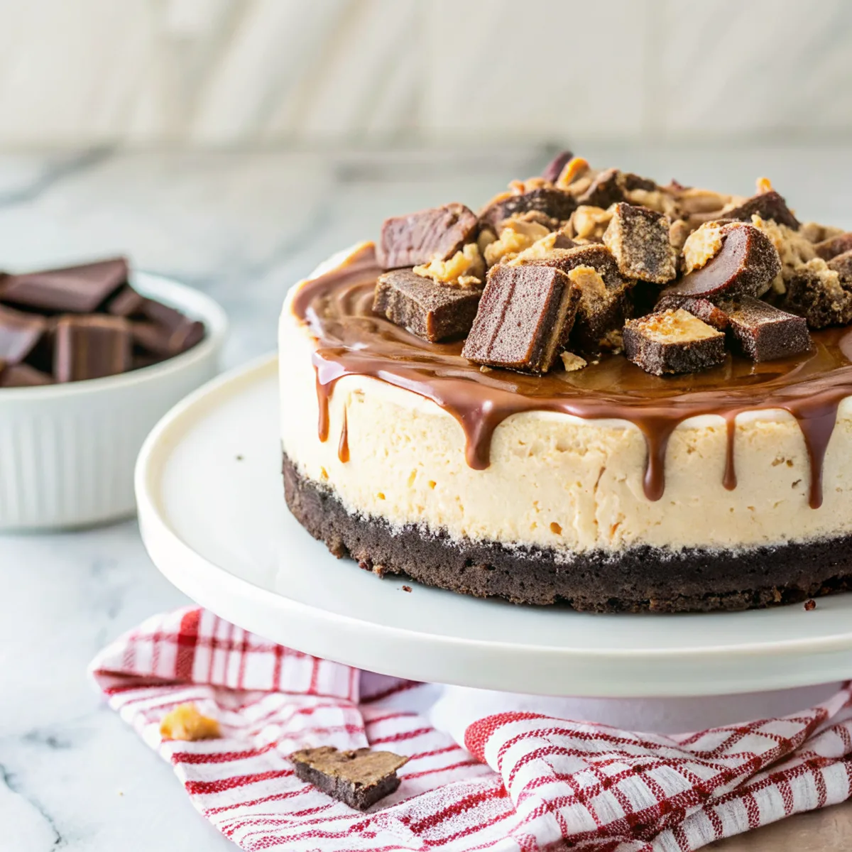 No Bake Peanut Butter Cup Ice Cream Cake