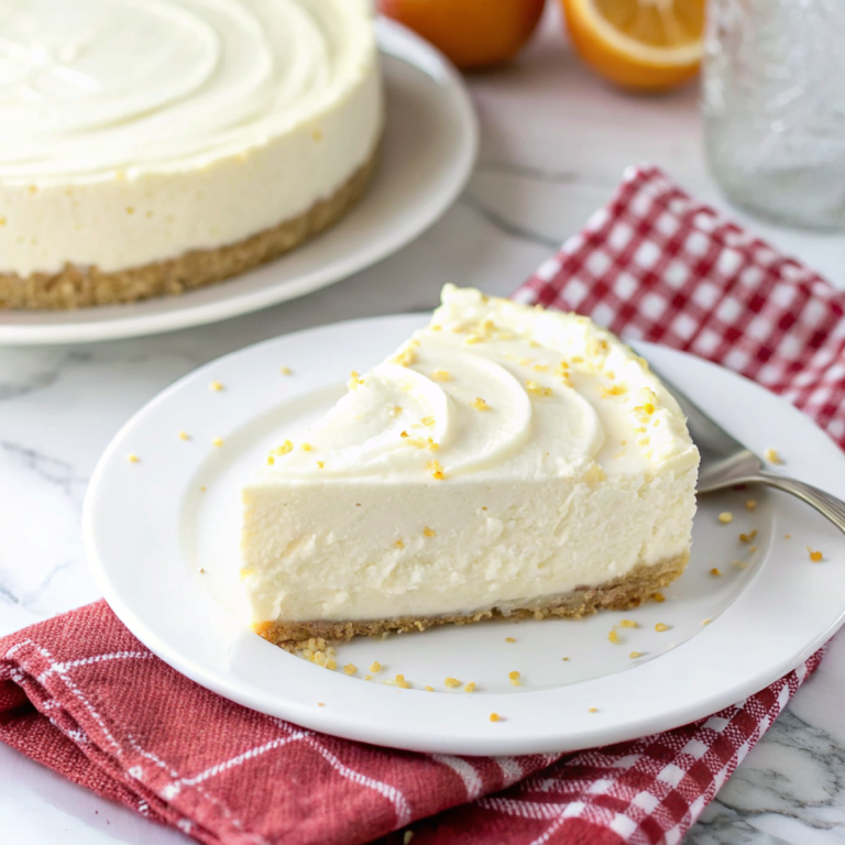 No Bake White Chocolate Cheesecake