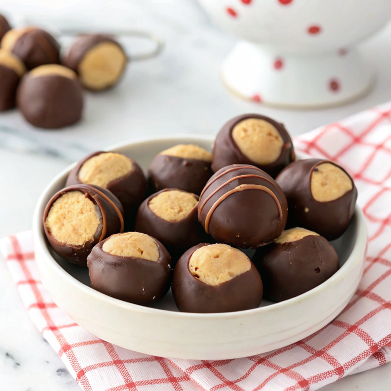 Peanut Butter Buckeye Chocolate Truffles