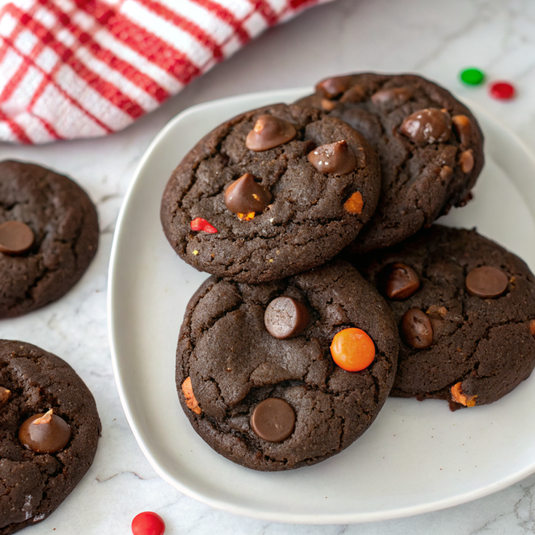Reese’s Chocolate Cake Mix Cookies