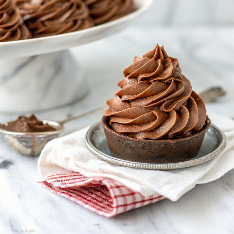 Rich Chocolate Swiss Meringue Buttercream