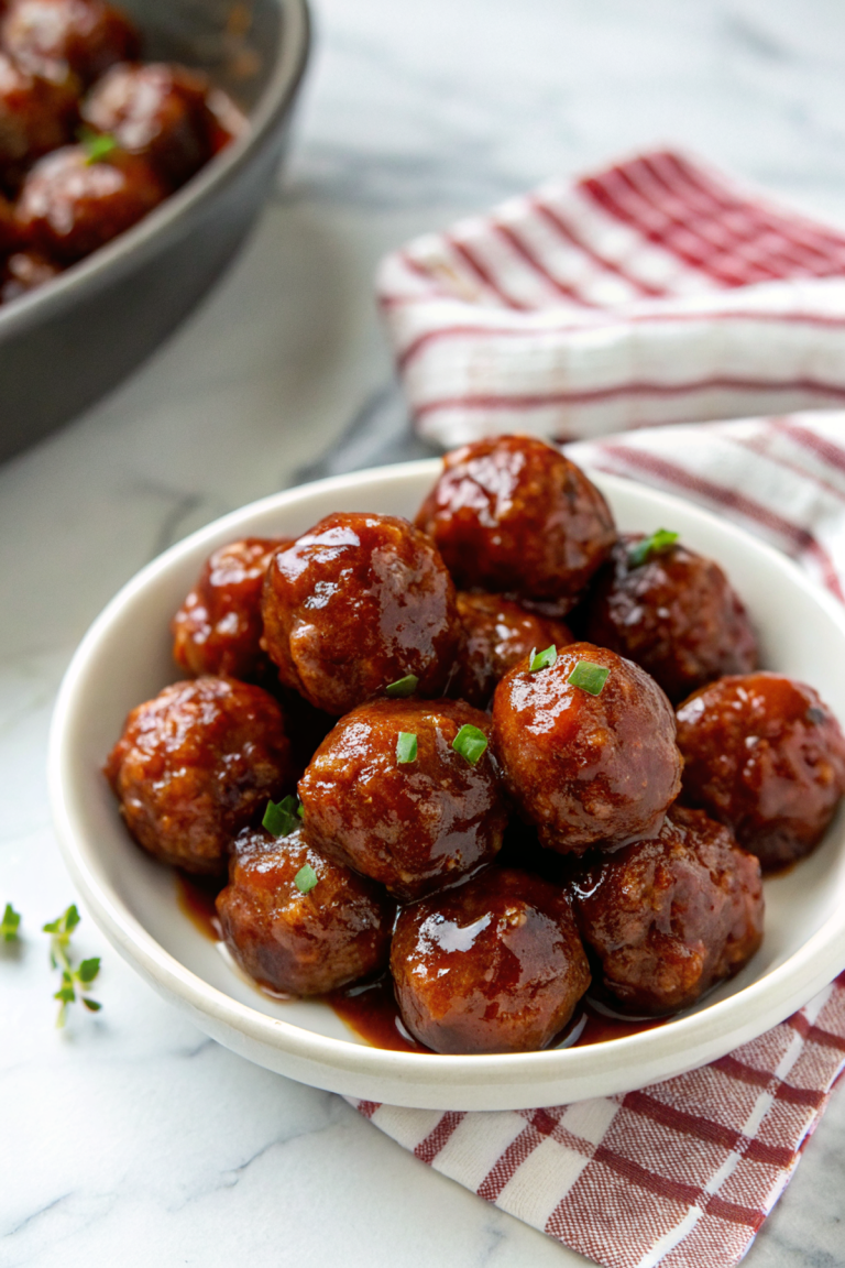 Slow Cooker Grape Jelly Meatballs