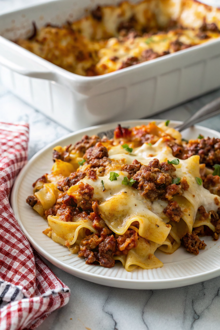 Sour Cream Beef Noodle Casserole Recipe