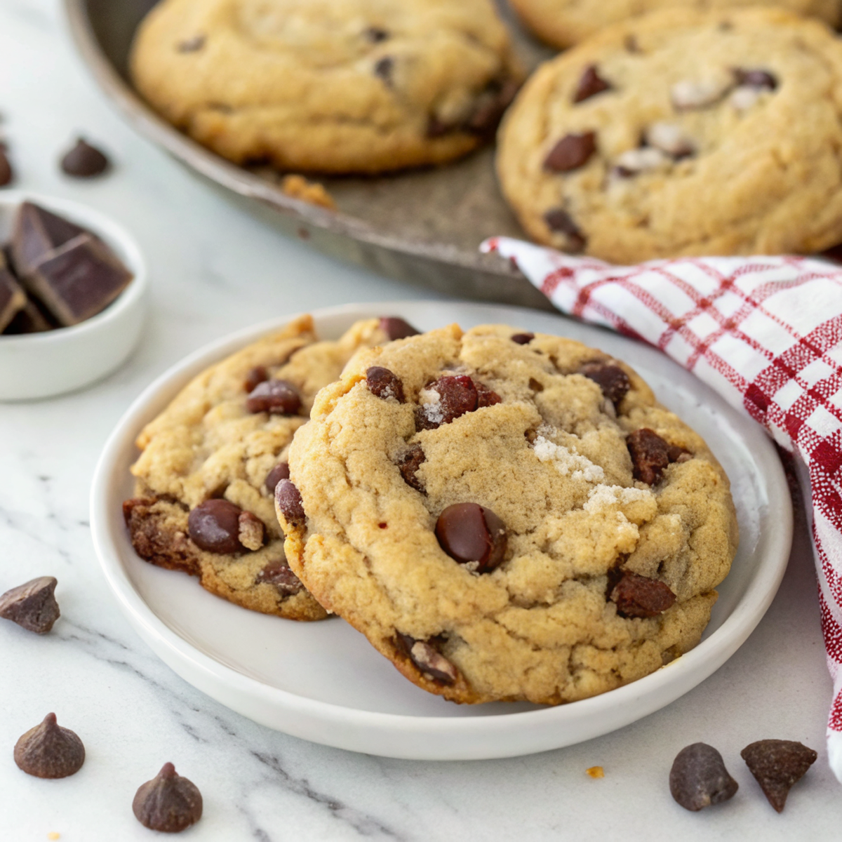 Thick Chocolate Chip Cookies