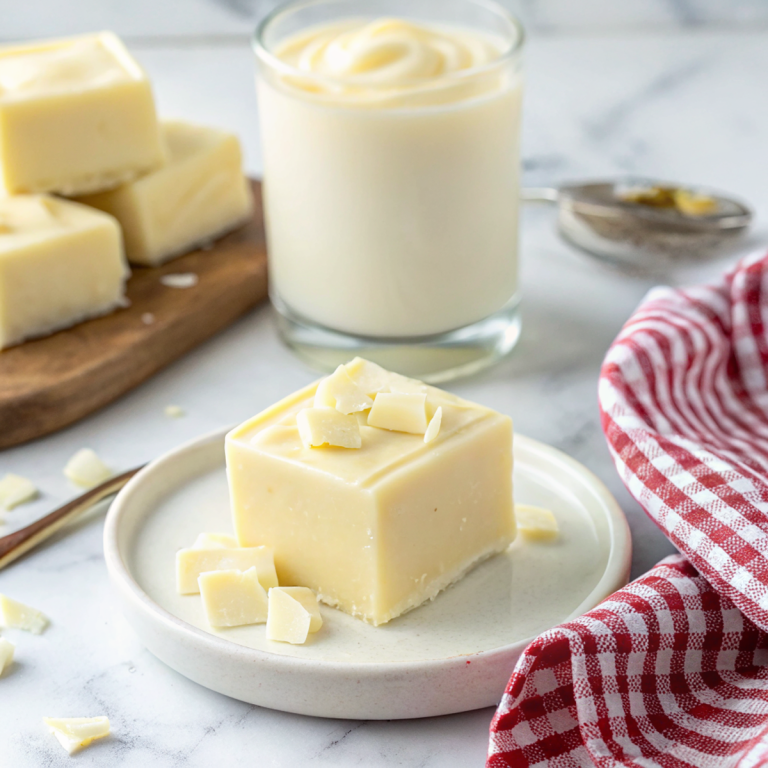White Chocolate Ganache Fudge