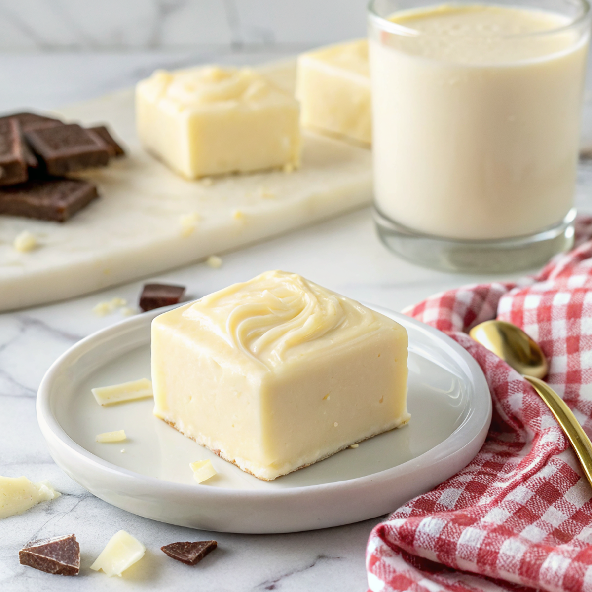 White Chocolate Ganache Fudge